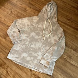 ODDY plus marble pullover tunic hooded sweater shirt 3X